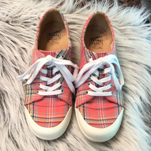 dansko plaid sneakers
